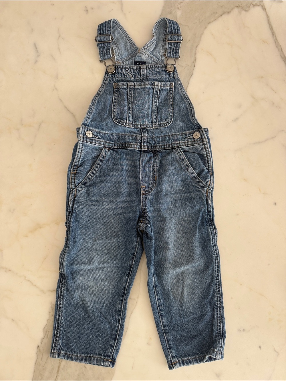 Baby GAP Classic Kids Denim Overalls - Blue Size 2T